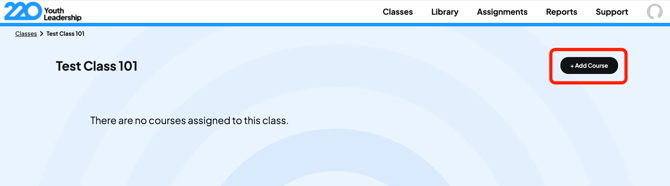 Clock +Add Course