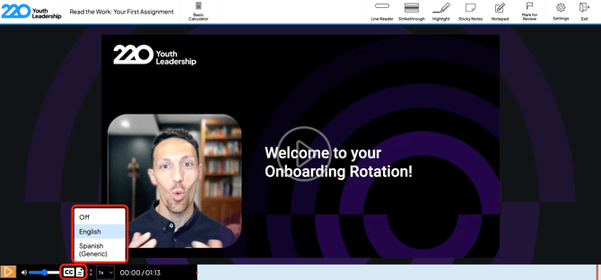 Closed captions and transcripts for videos